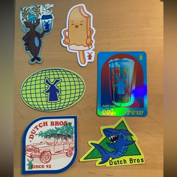 Zombie, Christmas, Arizona Rare Hard to Find Dutch Bros Stickers Mystery Bundle - Picture 10 of 16
